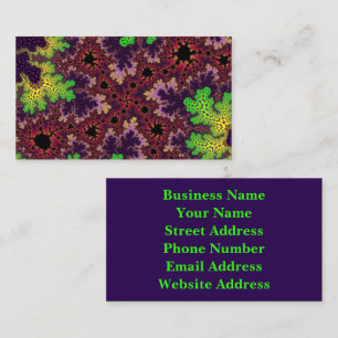 Tarjeta De Visita Espectro verde y púrpura
