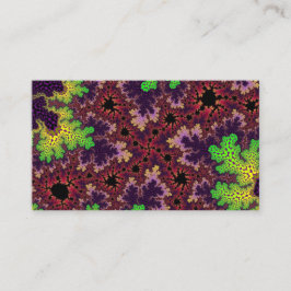 Tarjeta De Visita Espectro verde y púrpura