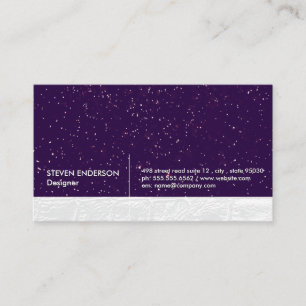 Tarjeta De Visita Espectros de oro   Cuero blanco