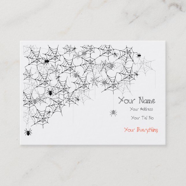 Tarjeta De Visita Espeluznante (Anverso)