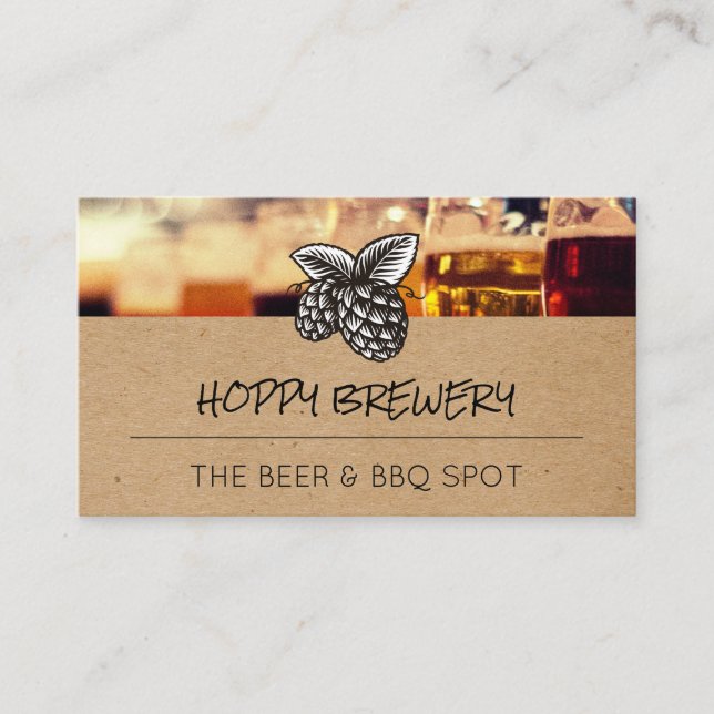 Tarjeta De Visita Esperanzas | Fondo de cervezas (Anverso)