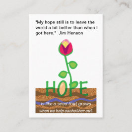 Tarjeta De Visita Espero citas inspiradoras