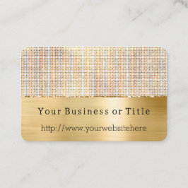 Tarjeta De Visita Espinosa espuma dorada blanca