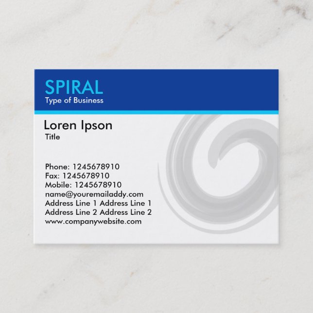 Tarjeta De Visita Espiral (Anverso)