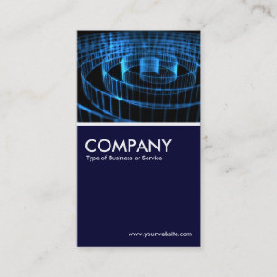 Tarjeta De Visita Espiral azul
