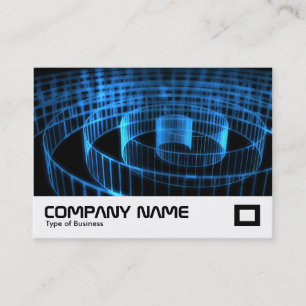 Tarjeta De Visita Espiral azul