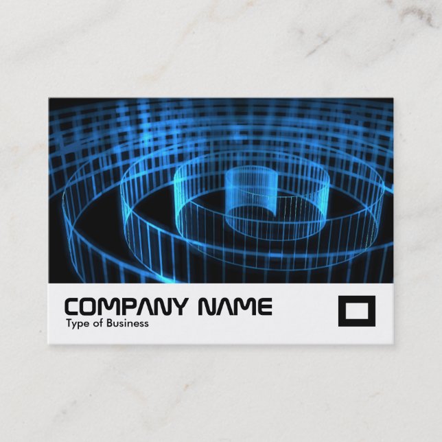 Tarjeta De Visita Espiral azul (Anverso)