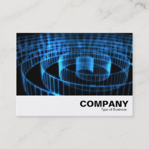 Tarjeta De Visita Espiral azul