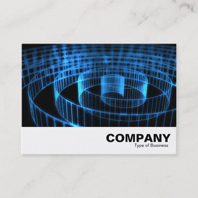Tarjeta De Visita Espiral azul (Anverso)