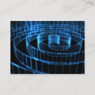 Tarjeta De Visita Espiral azul, mini foto