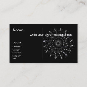 Tarjeta de visita espiral geométrica