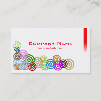 Tarjeta De Visita Espirales coloridos