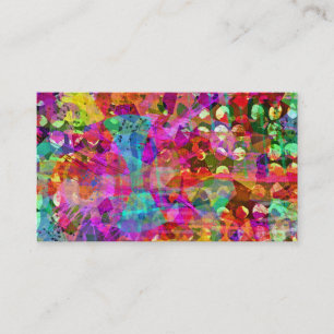 Tarjeta De Visita Espíritu Bohemio Abstracto