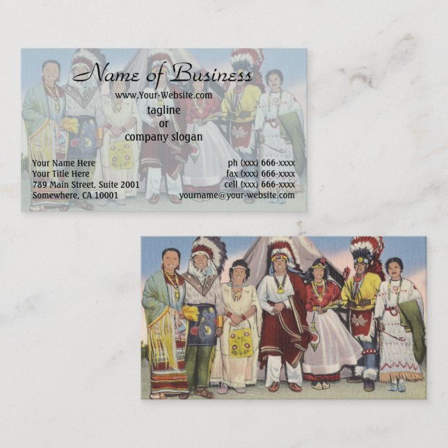 Tarjeta De Visita Espíritu de las llanuras occidentales (Anverso / Reverso)