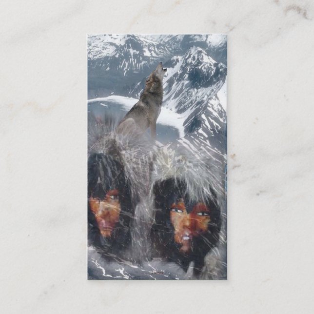 Tarjeta De Visita Espíritu nativo en Alaska (Anverso)
