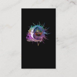 Tarjeta De Visita Espiritualidad Galaxia Sun Moon