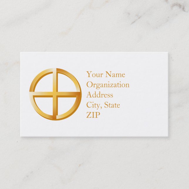 Tarjeta De Visita Espiritualidad nativa 3,5" x 2,0" (Anverso)