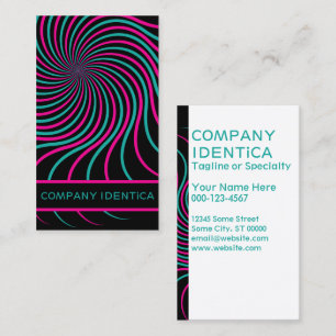 Tarjeta De Visita espirografo retro