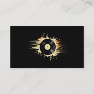 Tarjeta De Visita Esplash de registro de vinilo