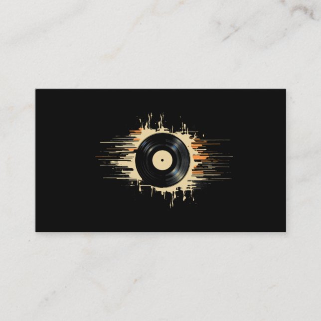 Tarjeta De Visita Esplash de registro de vinilo (Anverso)