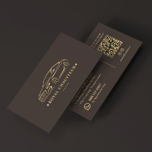 Tarjeta De Visita Espresso de Coche de Chofer Ejecutivo Privado Míni
