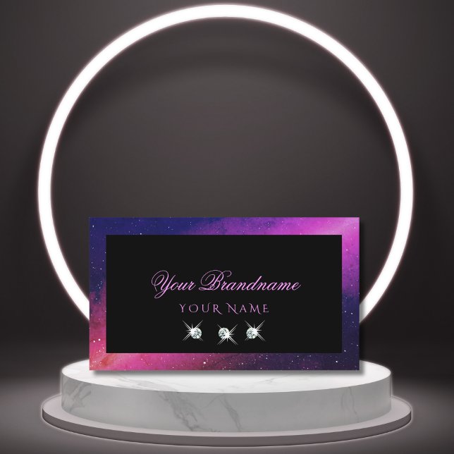 Tarjeta De Visita Espuma rosa rosa azul negro universal tiñe diamant (Subido por el creador)
