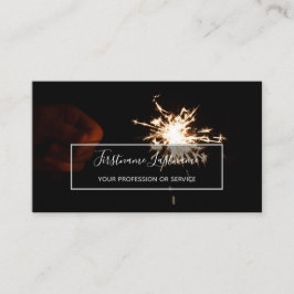 Tarjeta De Visita Espumoso de exposición de fuegos artificiales abst