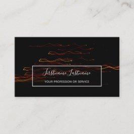 Tarjeta De Visita Espumoso de exposición de fuegos artificiales abst