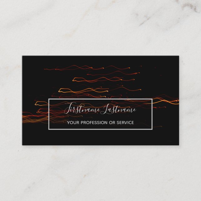 Tarjeta De Visita Espumoso de exposición de fuegos artificiales abst (Anverso)