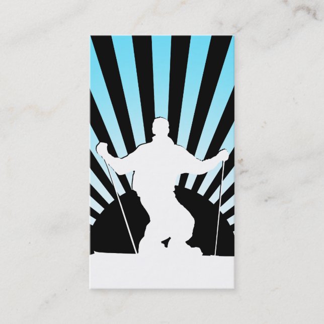 Tarjeta De Visita esquí de descenso (Anverso)