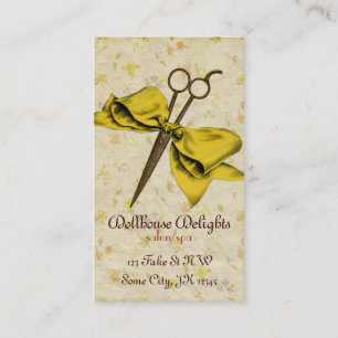 Tarjeta De Visita esquileos femeninos del arco del amarillo del