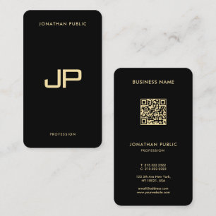 Tarjeta De Visita Esquina redondeada de plantilla de código QR elega
