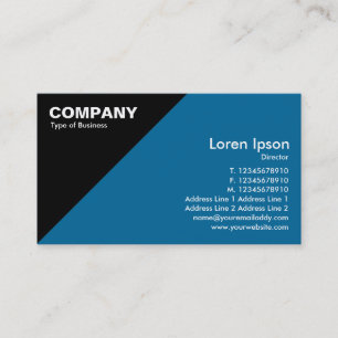 Tarjeta De Visita Esquina triangular - Azul (006699)