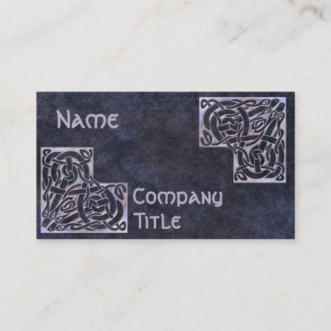 Tarjeta De Visita Esquinas célticas (Anverso)