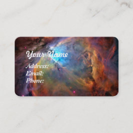 Tarjeta De Visita Esquinas redondeadas de la galaxia del espacio neb