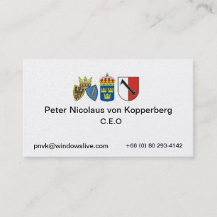 Tarjeta De Visita Essen 1, Suecia, Peter Nicolaus…