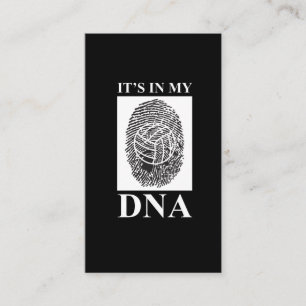Tarjeta De Visita Está en mi DNA - el decir divertido del voleibol