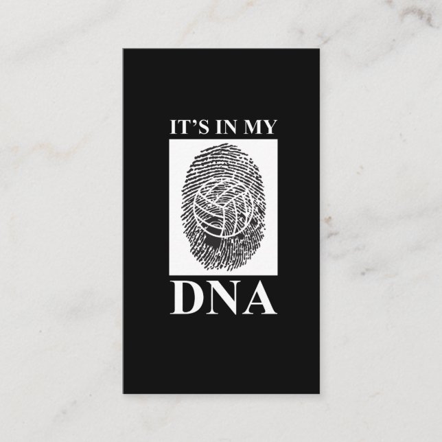 Tarjeta De Visita Está en mi DNA - el decir divertido del voleibol (Anverso)
