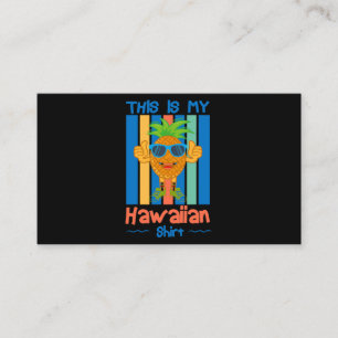 Tarjeta De Visita Esta es mi camiseta hawaiana Pineapple Thumbup X2