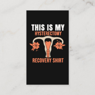 Tarjeta De Visita Esta es mi histerectomía de recuperación quirúr