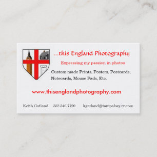 Tarjeta De Visita Esta fotografía de Inglaterra