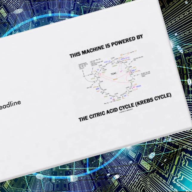Tarjeta De Visita Esta Máquina Es Alimentada Por El Ciclo De Ácido C (Business card for anyone who is powered by the citric acid cycle (Krebs cycle))