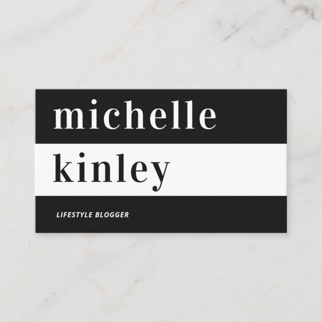 Tarjeta De Visita Establecimiento de contactos profesionales de moda (Anverso)