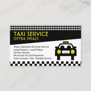 Tarjeta De Visita Estación/Conductor de taxis, lista de precios