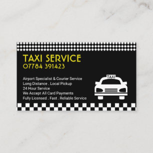 Tarjeta De Visita Estación/Conductor de taxis, lista de precios