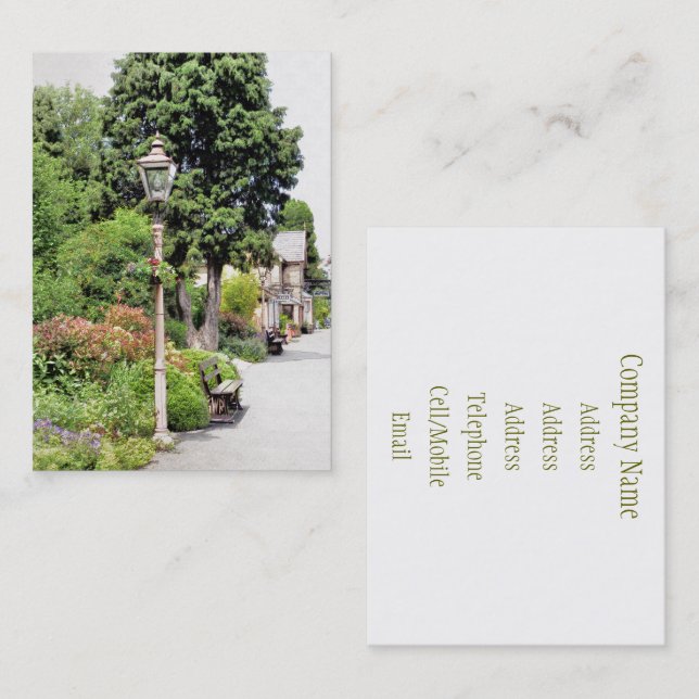 TARJETA DE VISITA ESTACIÓN DE TREN (Anverso / Reverso)