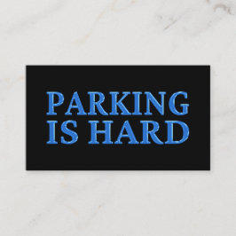 Tarjeta De Visita Estacionamiento es difícil Estacionamiento malo Az