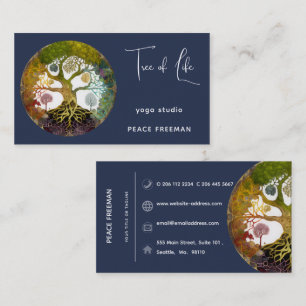 Tarjeta De Visita Estaciones   Árbol de la Vida