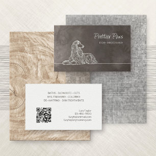Tarjeta De Visita Estadio de Entrenador de Perro Grooming