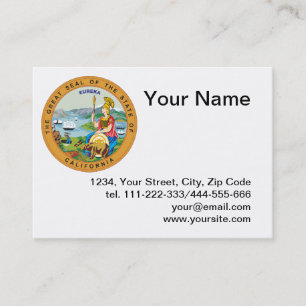Tarjeta De Visita Estado del sello de California